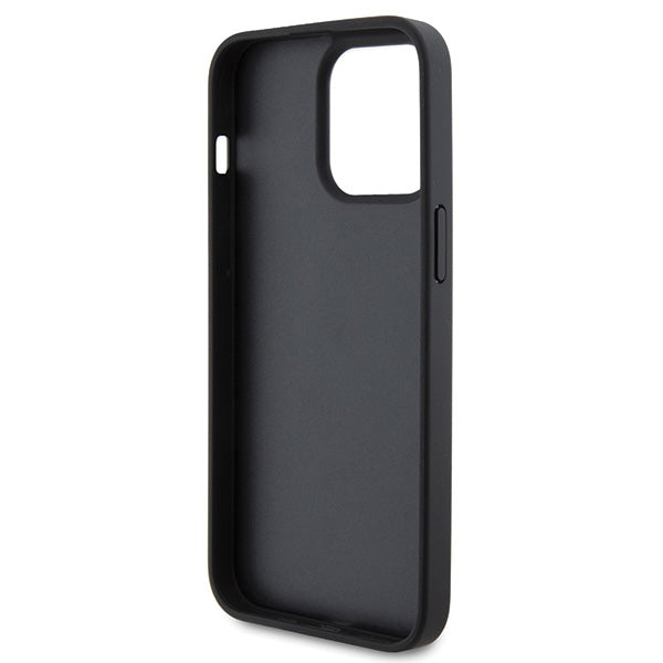Ferrari Twist Metal Logo case for iPhone 15 Pro Max - red