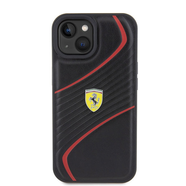 Ferrari FEHCP15SPTWK iPhone 15 6.1" black/black hardcase Twist Metal Logo