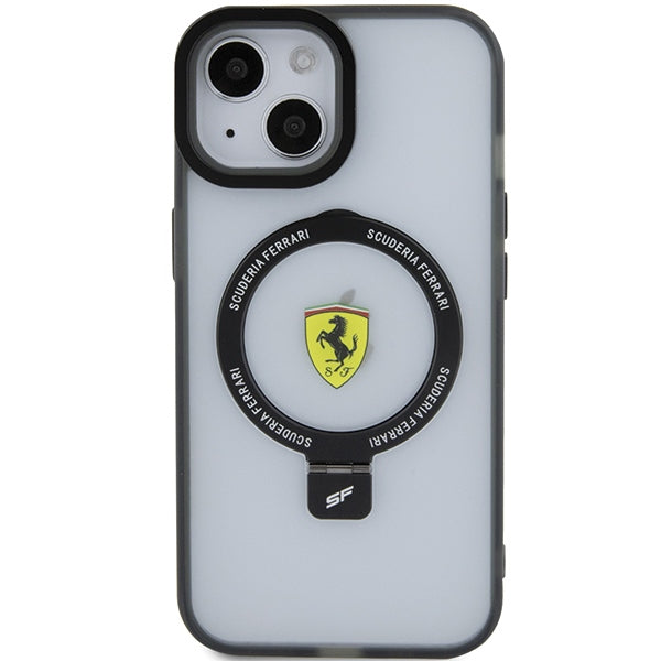Ferrari Ring Stand 2023 Collection MagSafe Case for iPhone 15 Plus / 14 Plus - Black