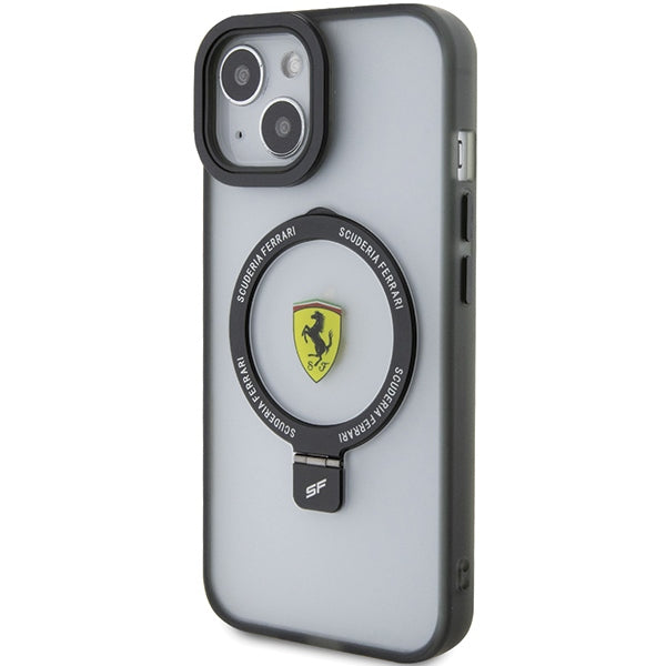 Ferrari Ring Stand 2023 Collection MagSafe Case for iPhone 15 Plus / 14 Plus - Black
