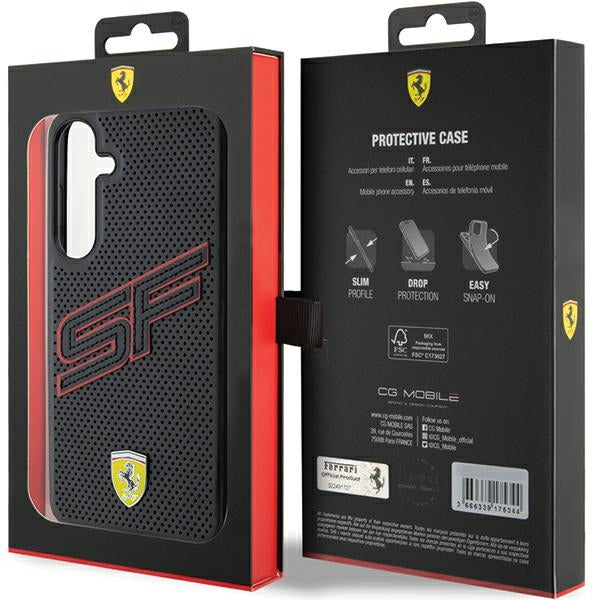 Ferrari Big SF Perforated case for Samsung Galaxy S24 - black