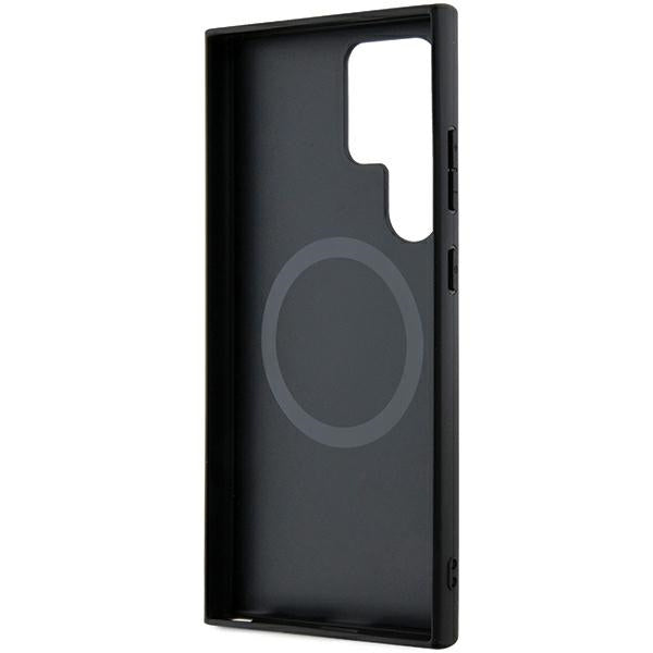 Ferrari Hot Stamp V Lines MagSafe case for Samsung Galaxy S24 Ultra - black