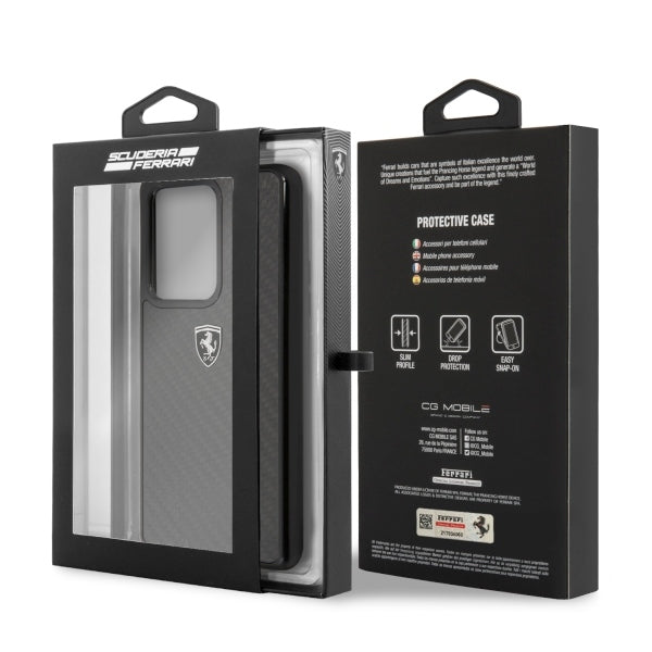 Ferrari Carbon Heritage Case for Samsung Galaxy S20 Ultra - Black