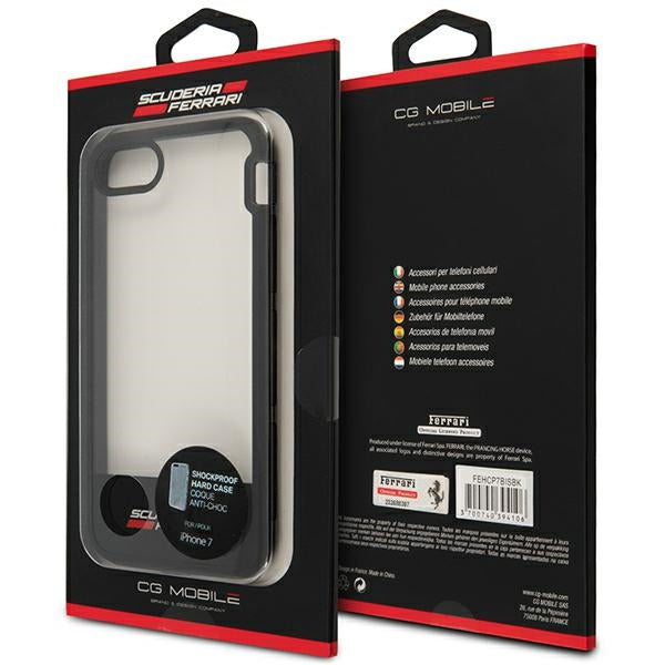 Ferrari Racing Shield Case for iPhone 7 / 8 / SE 2020 / SE 2022 - Semi-Transparent