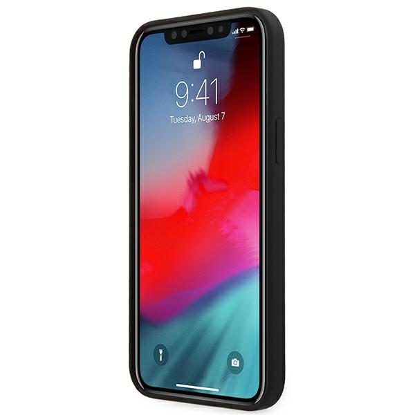 Ferrari FESSIHCP12LBK iPhone 12 Pro Max 6.7&quot; black/black hardcase On Track Silicone