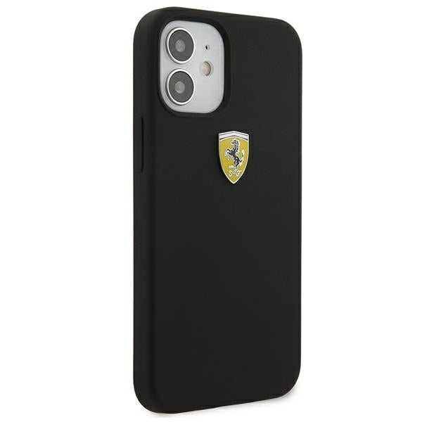 Ferrari FESSIHCP12SBK iPhone 12 mini 5.4" black/black hardcase On Track Silicone