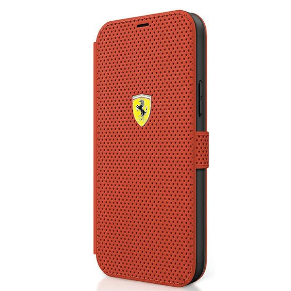 Ferrari FESPEFLBKP12SRE iPhone 12 mini 5.4&quot; red/red book On Track Perforated