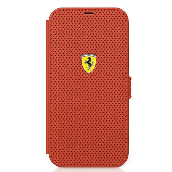 Ferrari FESPEFLBKP12SRE iPhone 12 mini 5.4" red/red book On Track Perforated