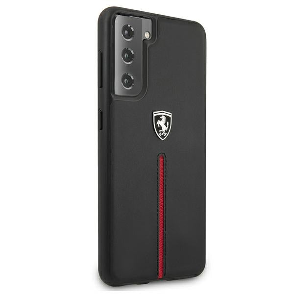 Ferrari FEOSIHCS21SBK S21 G991 black/black hardcase Off Track Leather Nylon Stripe