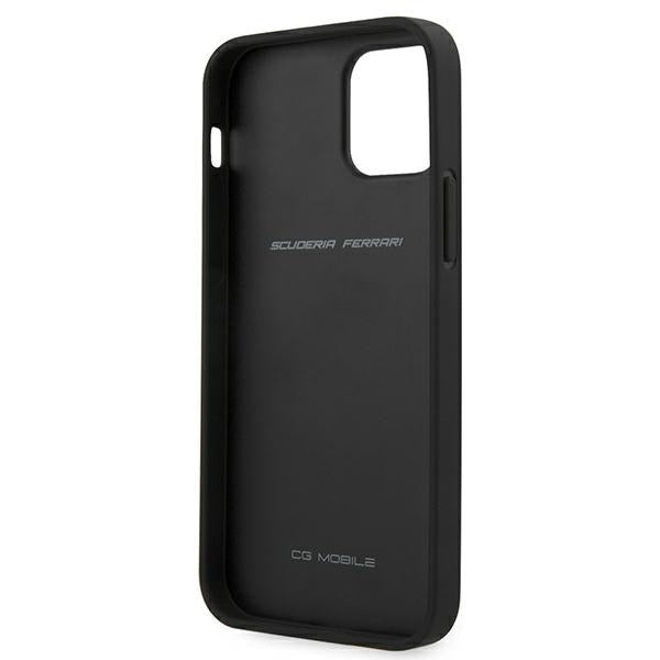 Ferrari FESAXHCP12SBK iPhone 12 mini 5.4" black/black hardcase On Track Carbon Stripe