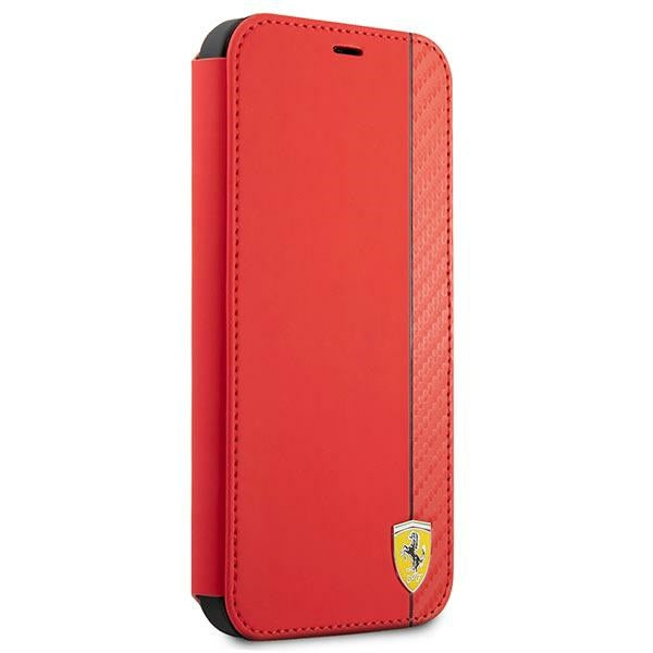 Ferrari FESAXFLBKP13SRE iPhone 13 mini 5.4&quot; red/red book On Track Carbon Stripe