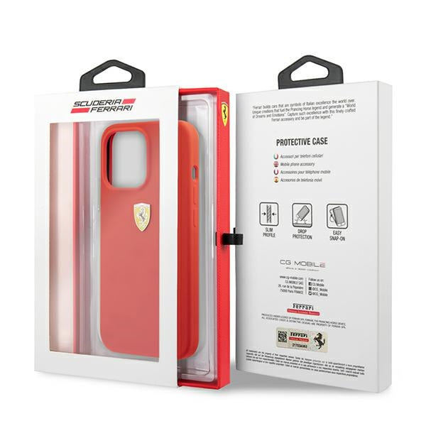Ferrari FESSIHCP13XRE iPhone 13 Pro Max 6.7" red/red hardcase Silicone