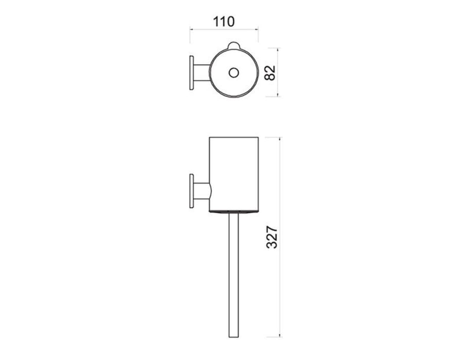 TOILET BRUSH SMILE CHROME FERRO