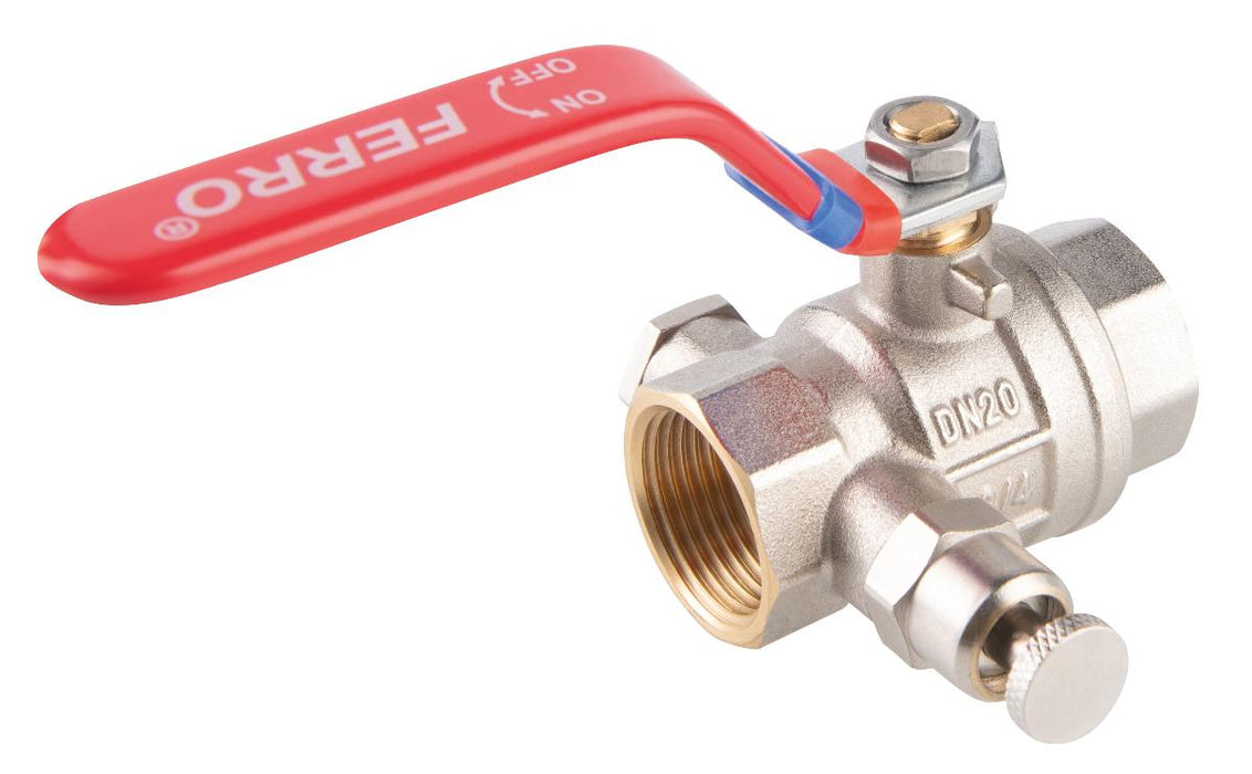 SPHERICAL FAUCET WITH DRAIN FERRO 1/2'' F