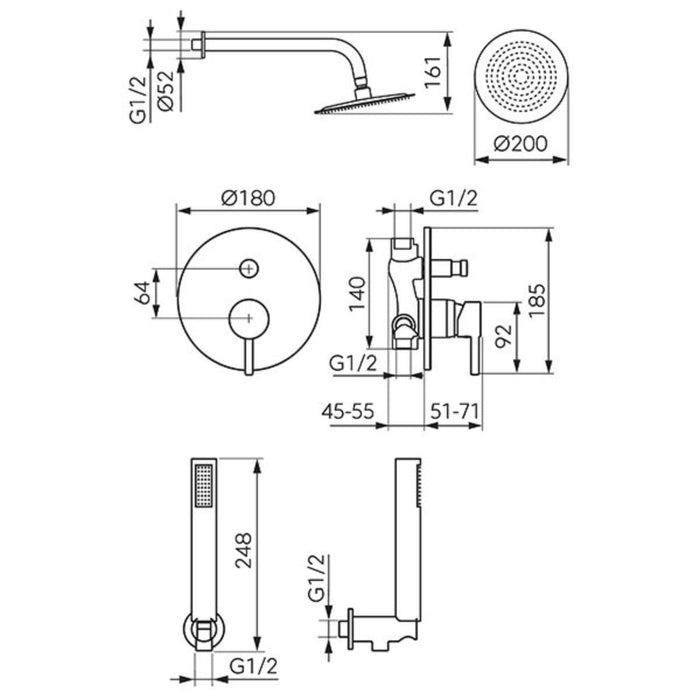 CIRICULUS BUILT-IN MIXER CHROME