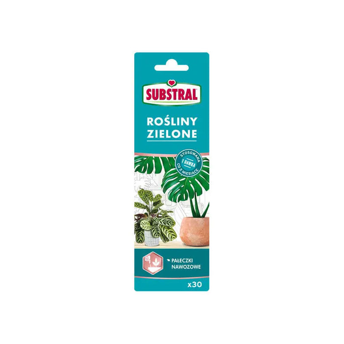 FERTILIZER ON STICKS FOR GREEN PLANTS 30PCS SUBSTRAL - Торове<<<Торове почви и тревни смески<<<Градина<<<Praktiker
