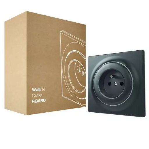 Fibaro outlet Walli Outlet N Type E anthracite FGWSONE-011-8 - ActuatorsIND-URW<<<Smart houseIND<<<ActionPL