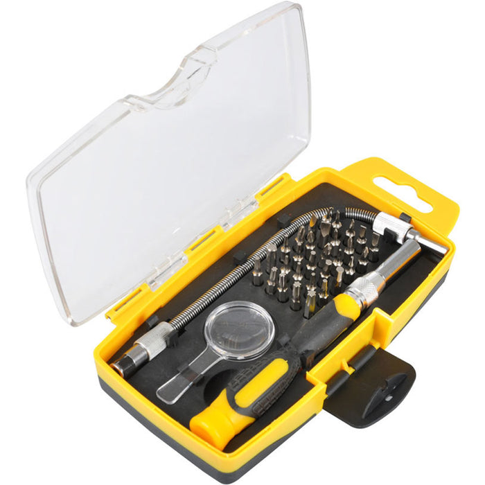SCREWDRIVER WITH EXTENSION, TIPS AND MAGNIFYING FIELDMANN FDS 1004-33R