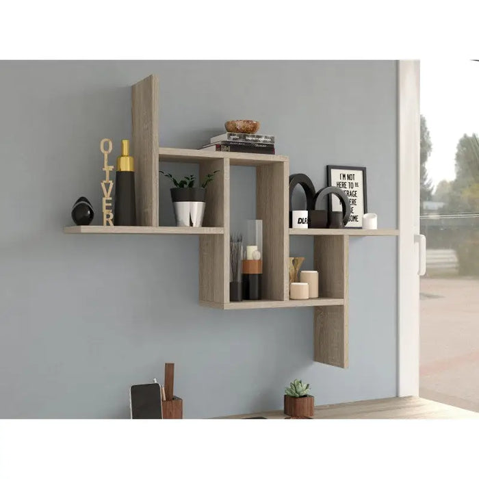 FIESTA hanging shelf 85x15x73.5 cm sonoma - Furniture wooden shelvesPOL-DRE<<<Furniture shelvesPOL<<<ActionPL