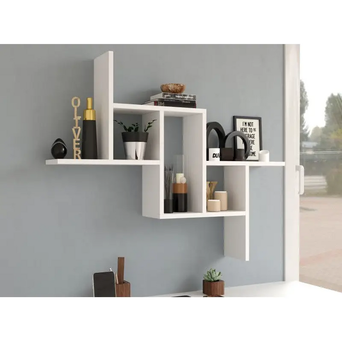 FIESTA hanging shelf 85x15x73.5 cm white - Furniture wooden shelvesPOL-DRE<<<Furniture shelvesPOL<<<ActionPL