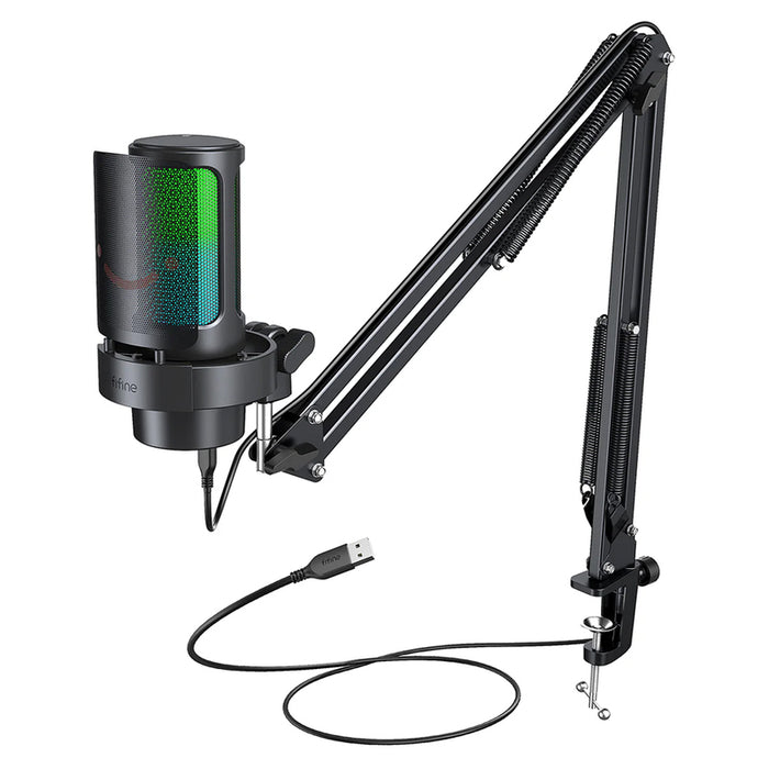 Fifine A8T condenser microphone with handle (black)