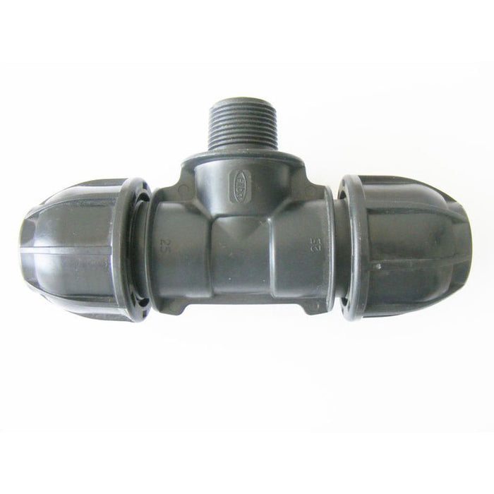 PE QUICK CONNECTION TEE MALE 25X1 FILBOPLAST