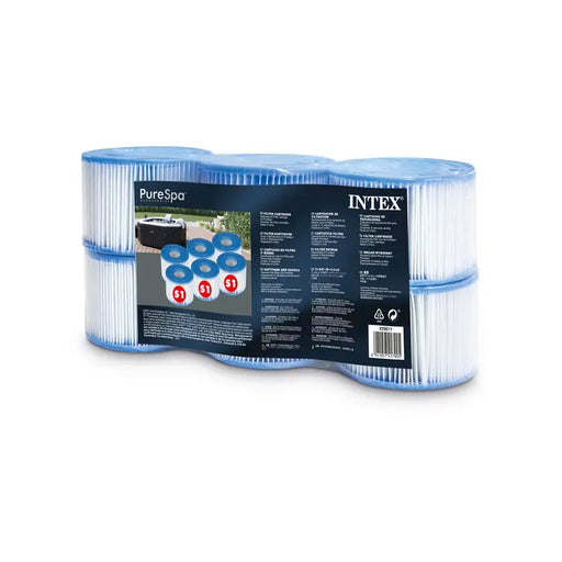 FILTER FOR JACUZZI TYPE ’S1’’ 6PCS INTEX 29011 - Филтри и аксесоари<<<Басейни плажни артикули и