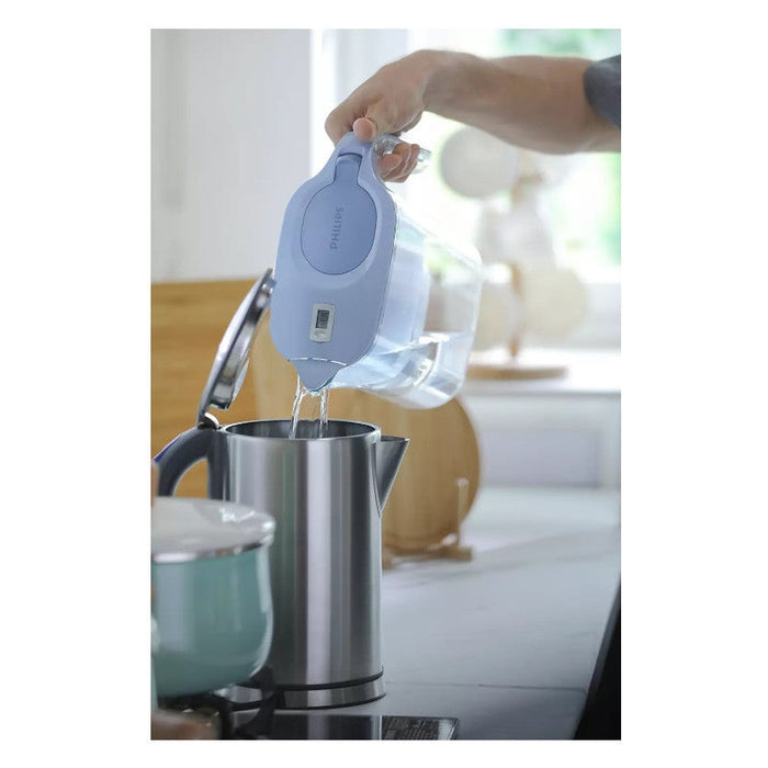 FILTERING WATER POT 3L WITH TIMER AWP2936BLT PHILIPS - BLUE - Филтриращи кани и филтри<<<Системи за пречистване на