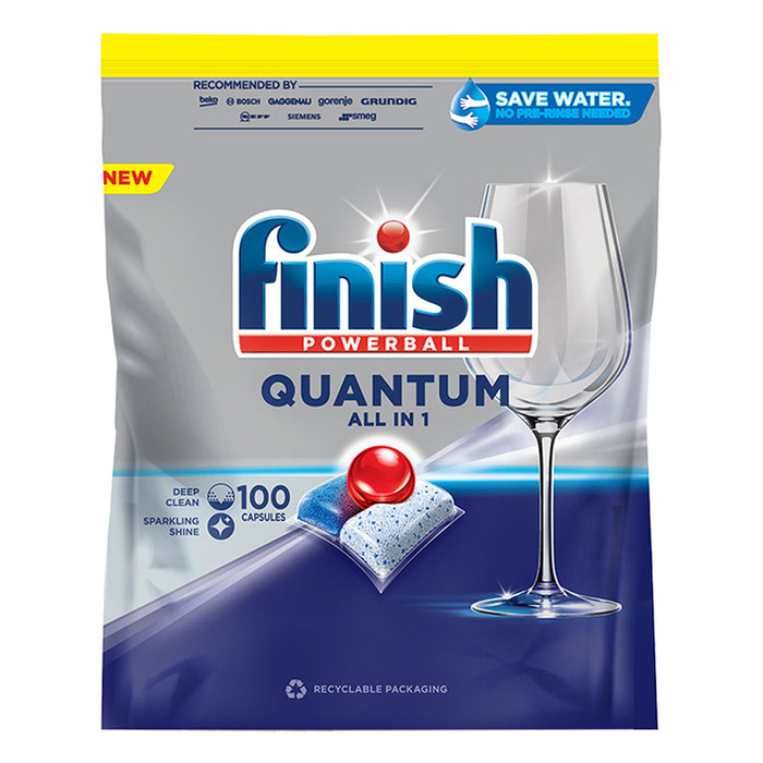 DISHWASHER TABLETS QUANTUM 100 PCS FINISH
