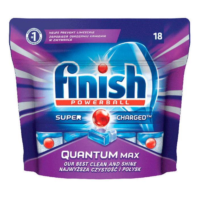 Finish Quantum Max 18tabs. Regular dishwasher tablets