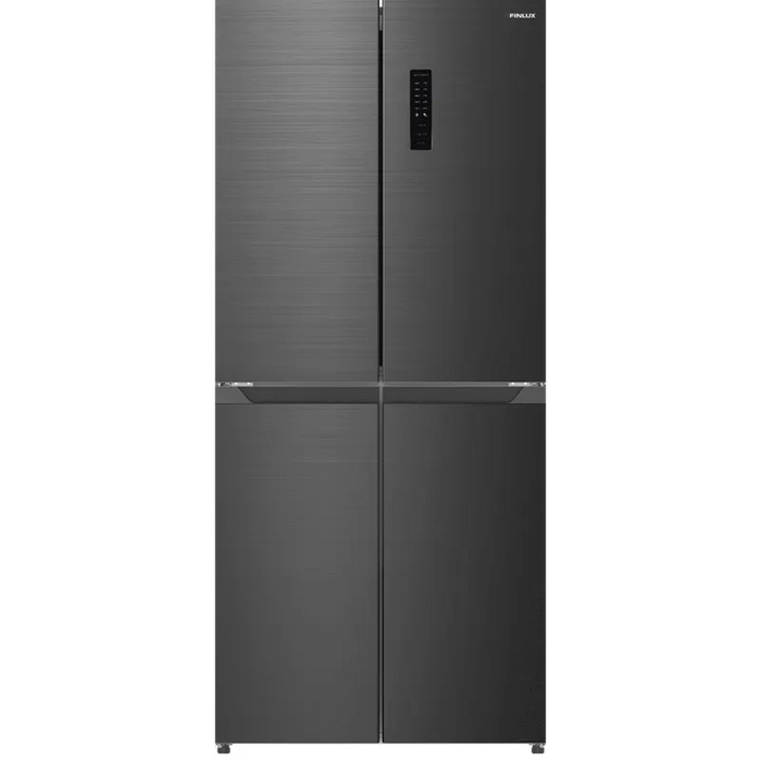 Side-by-Side refrigerator Finlux FFD448IX, 362 l, E, No Frost, Stainless steel