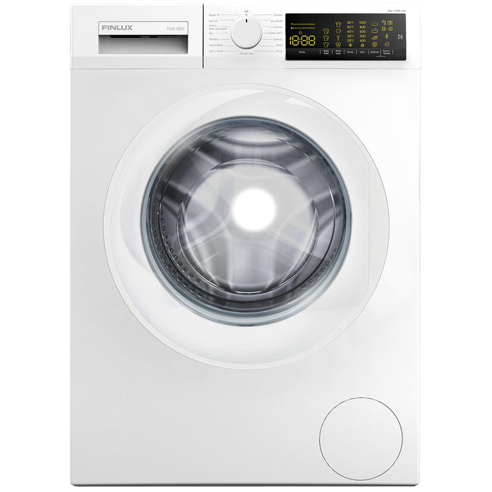 Washing machine Finlux FXA8 100W, 1000 rpm, 8.00 kg, D, White