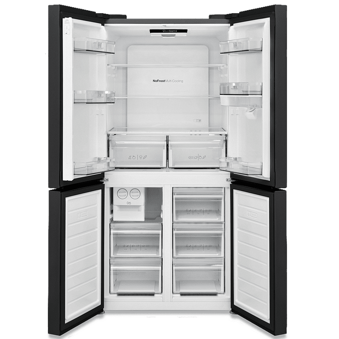 Side-by-Side refrigerator Finlux FXCA FD6207 PUREBDE BLCK, 488 l, E, No Frost, Black