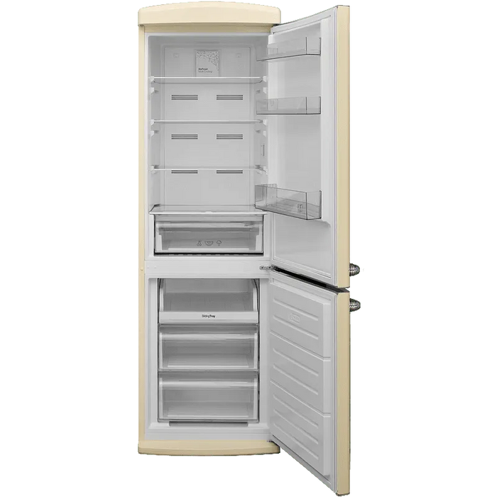 Refrigerator with freezer Finlux FXCARE 373020 BEE BEIGE, 331 l, E, No Frost, Beige