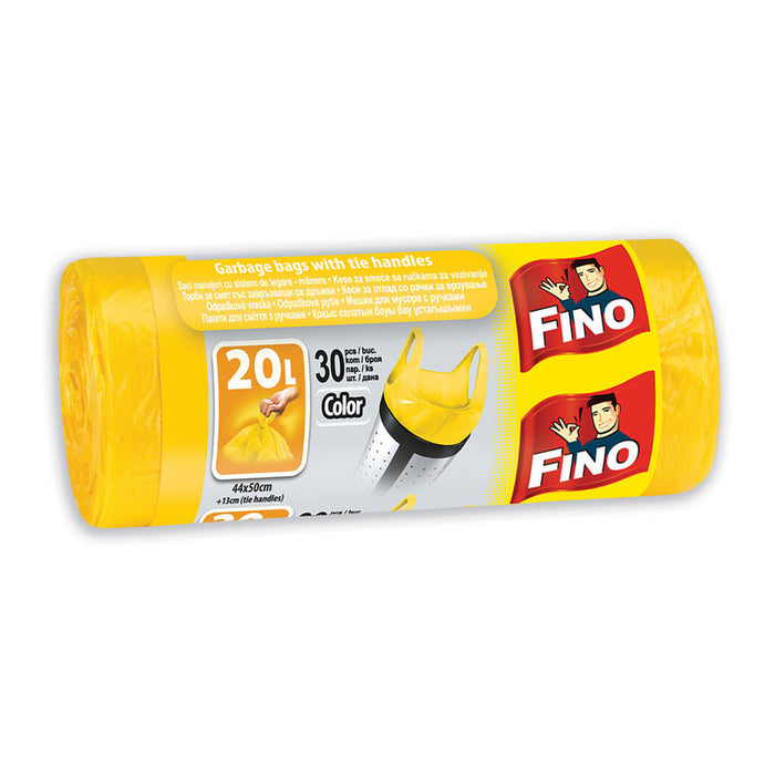 WASTE BAGS 20L 30 PCS FINO COLOR