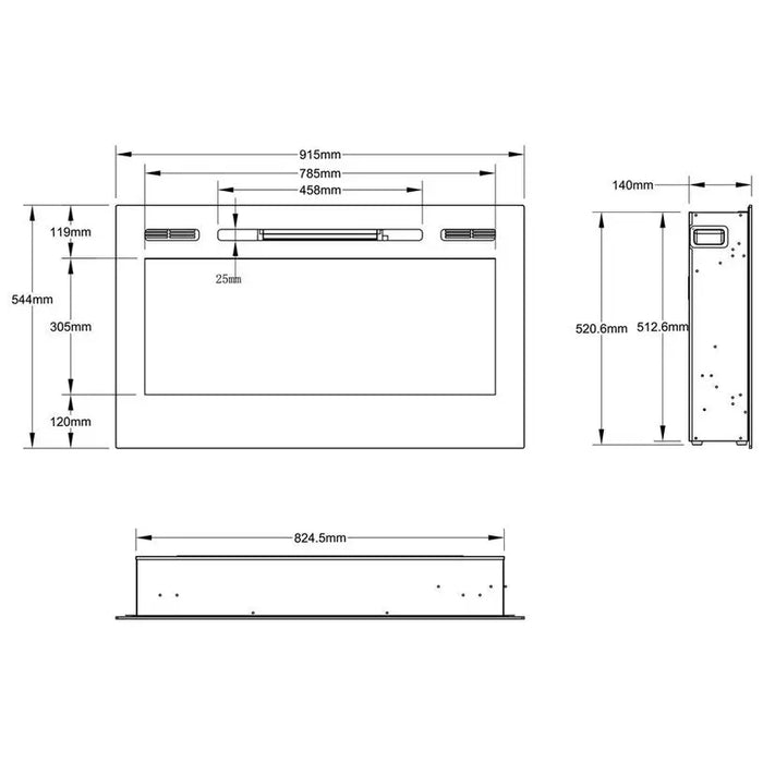 FIREPLACE ART FLAME ADELI - Камини<<<Отопление Охлаждане и Вик<<<Praktiker