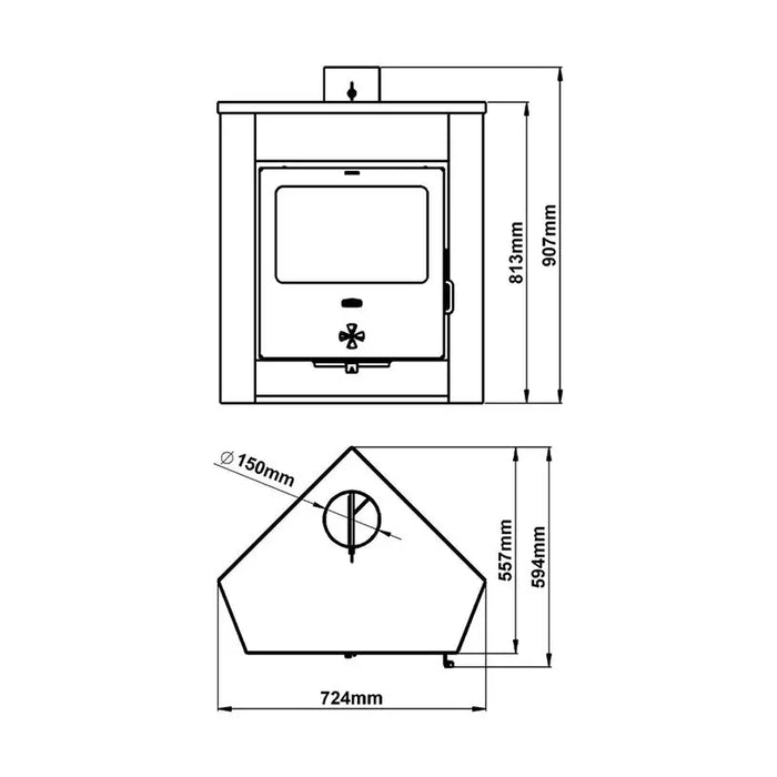 FIREPLACE PRITY AM D 12kW - Камини<<<Отопление Охлаждане и Вик<<<Praktiker