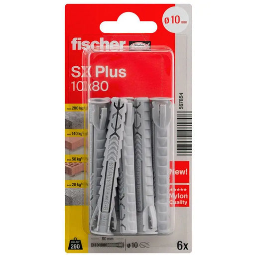 FISCHER SX PLUS EXPANSION DOwel 10X80 - Комплекти дюбели<<<Дюбели<<<Инструменти и железария<<<Praktiker