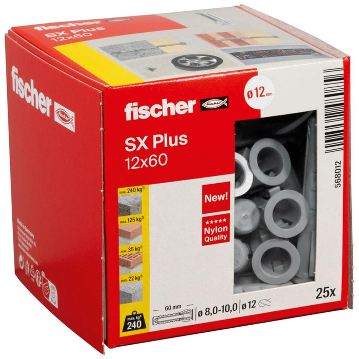 UNIVERSAL DOWEL F12X60MM SX BOX 25PCS