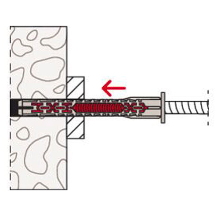 UNIVERSAL DOWEL WITH SCREW 8X80 FUS K 4 PCS. FISCHER DUOXPAND