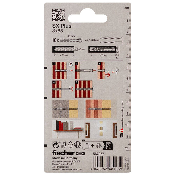FISCHER SX PLUS EXPANSION DOwel 8X65
