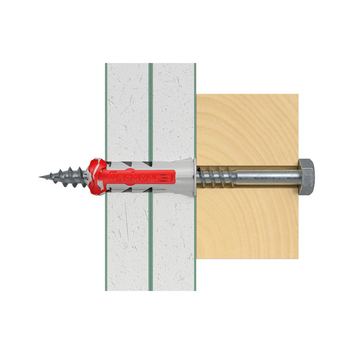 DOWEL WITH SUPPORT RING FISCHER DUOPOWER