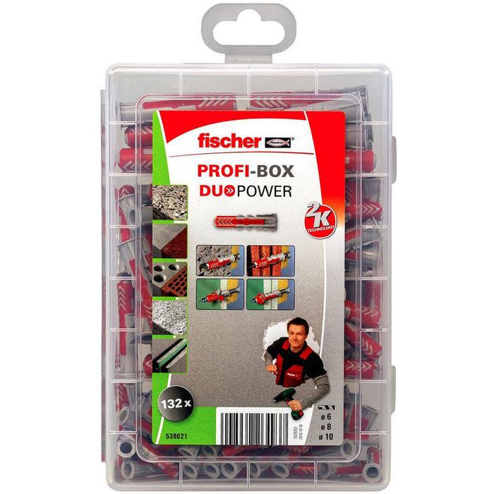 SET OF UNIVERSAL PLUGS 132 PCS. FISCHER DUOPOWER