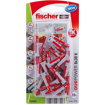 UNIVERSAL DOWEL F6X30MM 28 PCS FISCHER DUOPOWER K NV