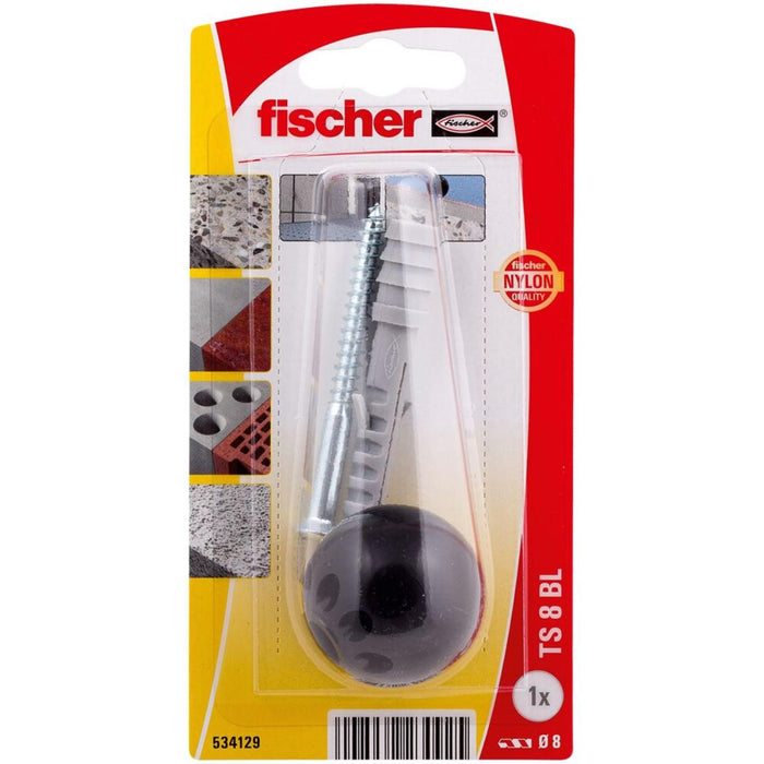DOOR STOPPER WITH DOWEL BLACK TS 8 SK