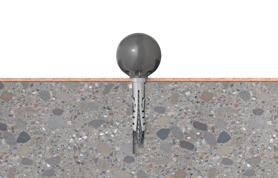 DOOR STOPPER WITH DOWEL BLACK TS 8 SK