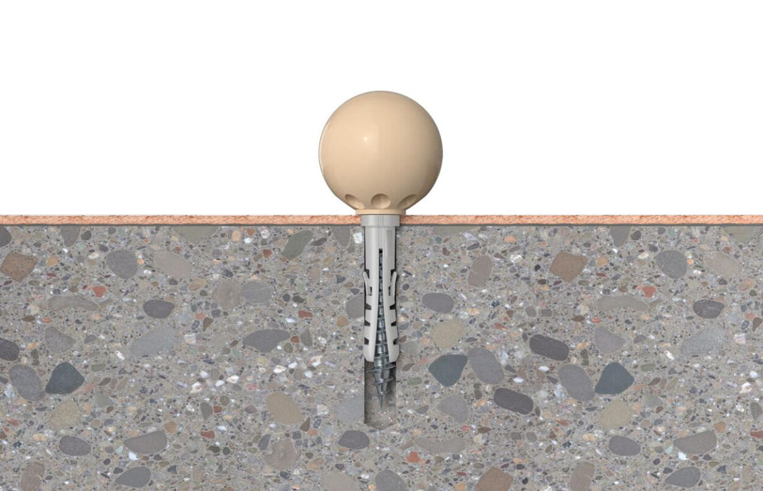 DOOR STOPPER WITH DOWEL BEIGE TS 8 BGK