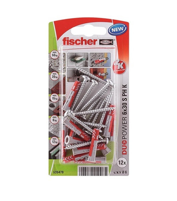 DOWEL MULTIPURPOSE F6x30MM DUOPOWER