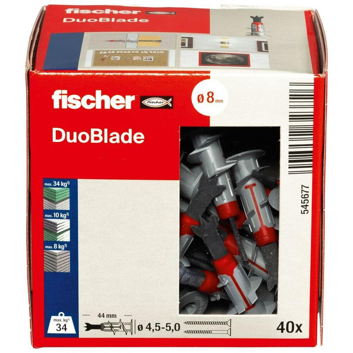 Studs Fischer DUOBLADE 44 x 8 mm (40 Units)