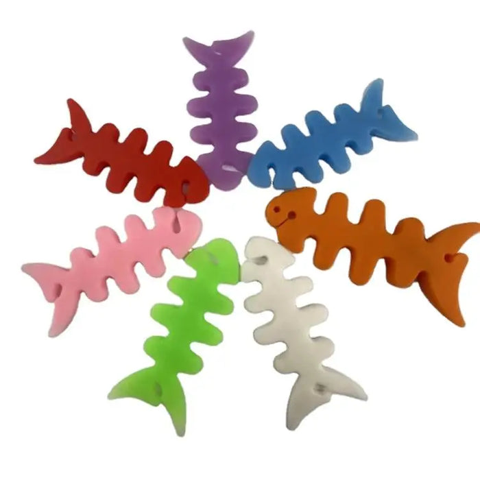 Fish-shaped headphone cable wrap - blue - Other cell phone equipment<<<HurtelXML